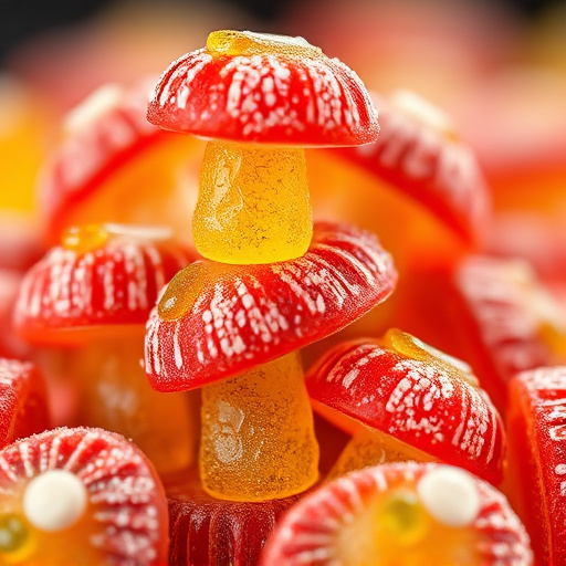 Stacked Magic Mushroom Gummies Macro