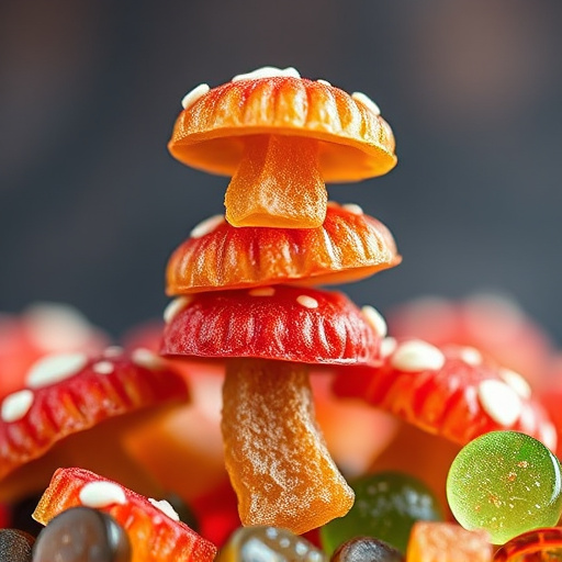 Stacked Magic Mushroom Gummies Macro