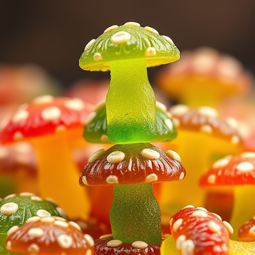 Stacked Magic Mushroom Gummies Macro