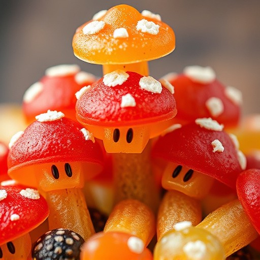 Stacked Magic Mushroom Gummies Macro