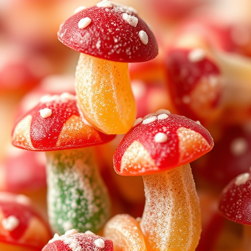 Stacked Magic Mushroom Gummies Macro