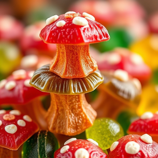 Stacked Magic Mushroom Gummies Macro