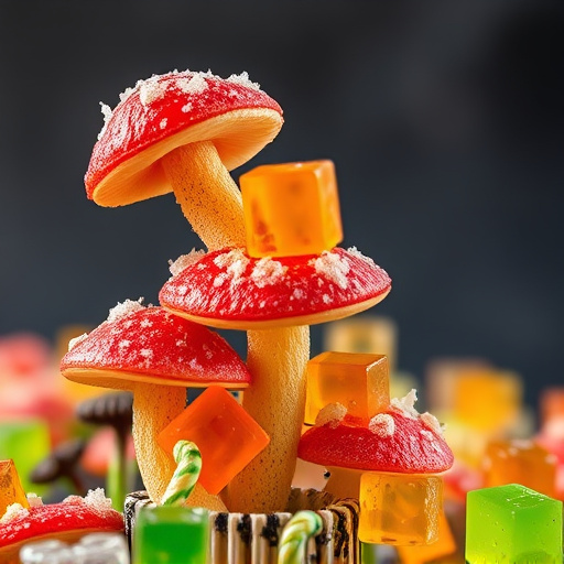 Stacked Magic Mushroom Gummies Macro