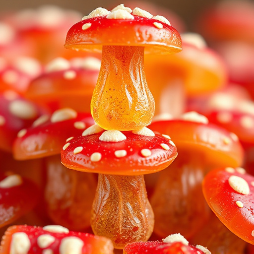 Stacked Magic Mushroom Gummies Macro