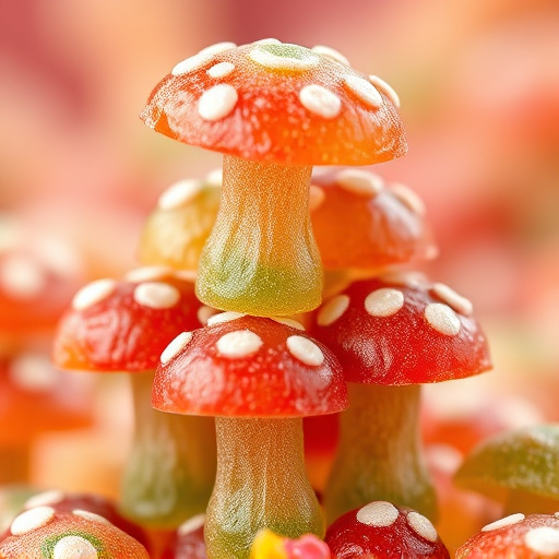 Stacked Magic Mushroom Gummies Macro