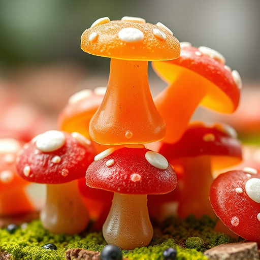 Stacked Magic Mushroom Gummies Macro