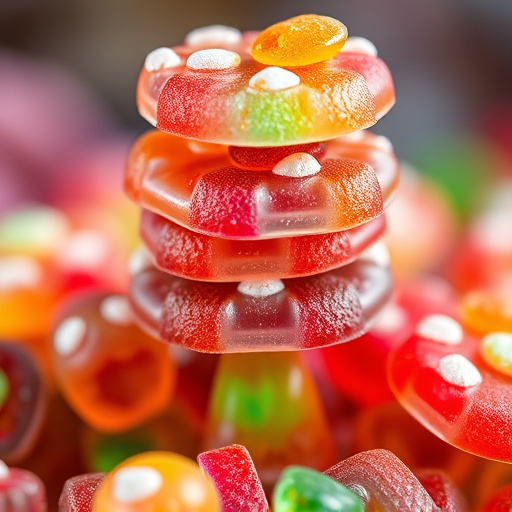 Stacked Magic Mushroom Gummies Macro