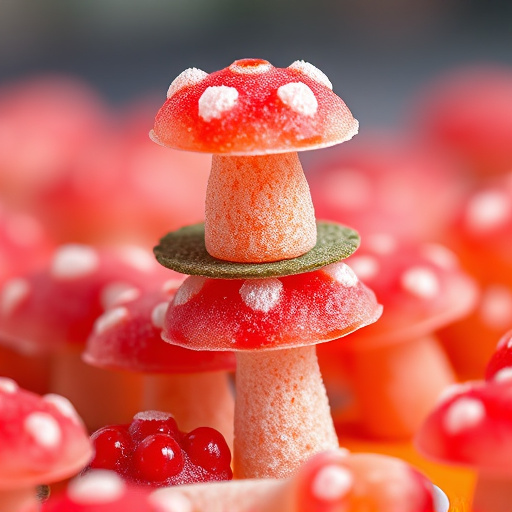 Stacked Magic Mushroom Gummies Macro