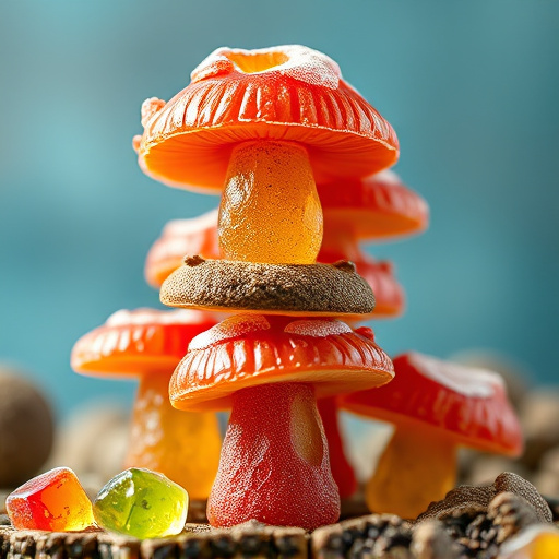 Stacked Magic Mushroom Gummies Macro