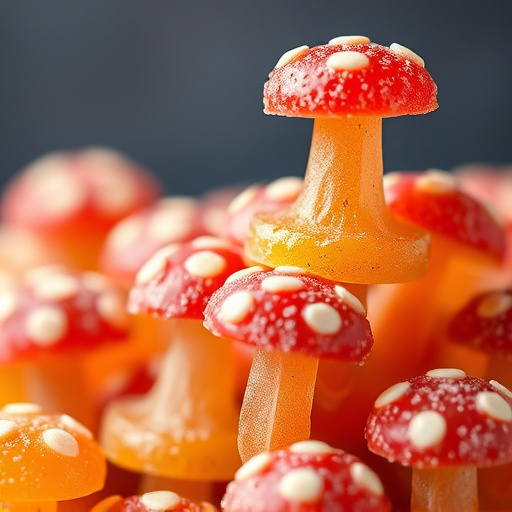 Stacked Magic Mushroom Gummies Macro