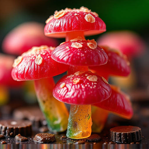 Stacked Magic Mushroom Gummies Macro