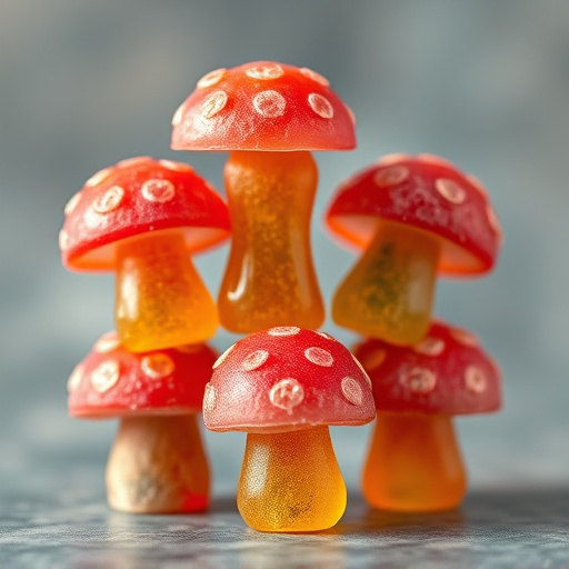 Stacked Magic Mushroom Gummies Macro