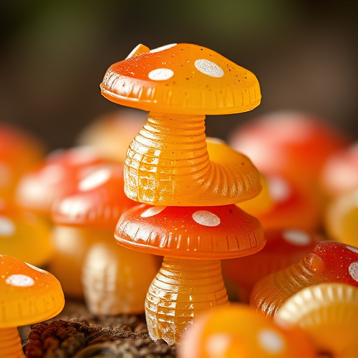 Stacked Magic Mushroom Gummies Macro