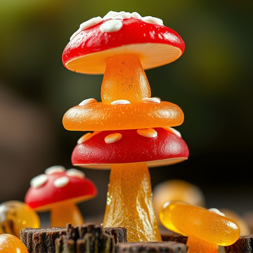 Stacked Magic Mushroom Gummies Macro