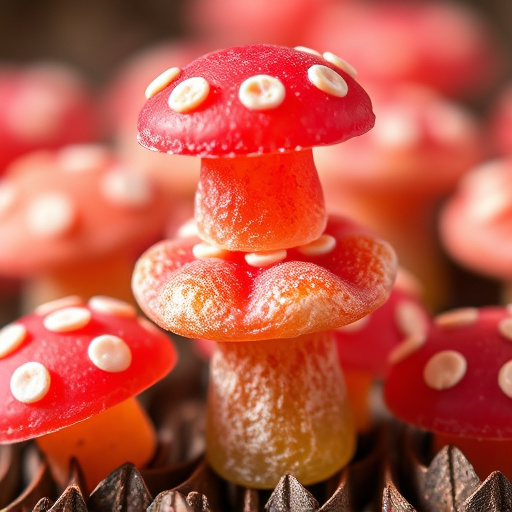 Stacked Magic Mushroom Gummies Macro