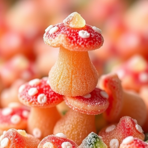 Stacked Magic Mushroom Gummies Macro