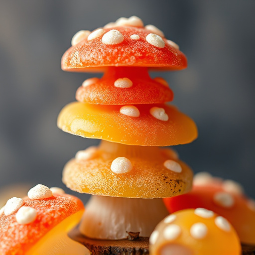 Stacked Magic Mushroom Gummies Macro