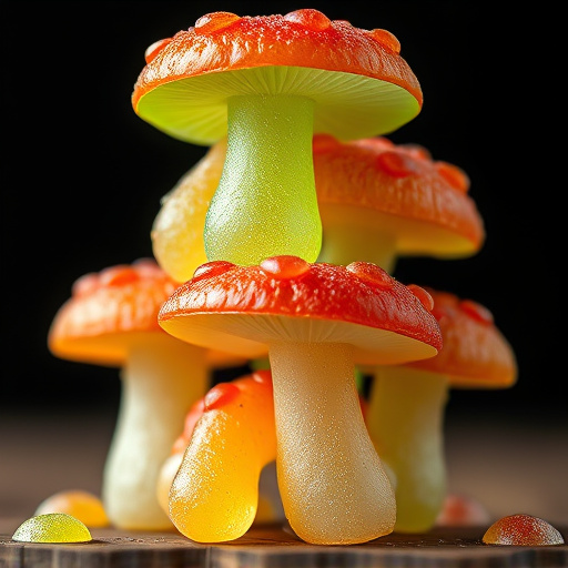 Stacked Magic Mushroom Gummies Macro