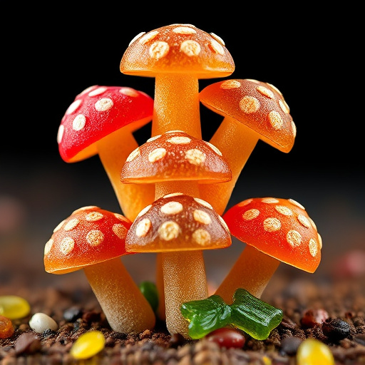 Stacked Magic Mushroom Gummies Macro