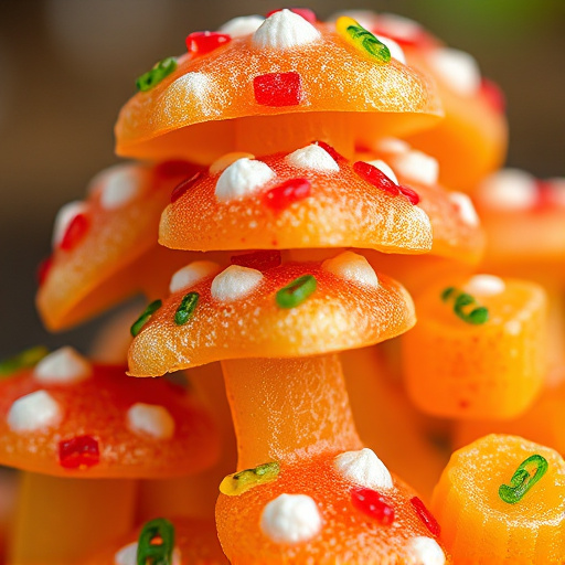 Stacked Magic Mushroom Gummies Macro