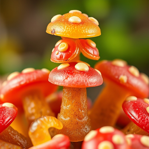 Stacked Magic Mushroom Gummies Macro