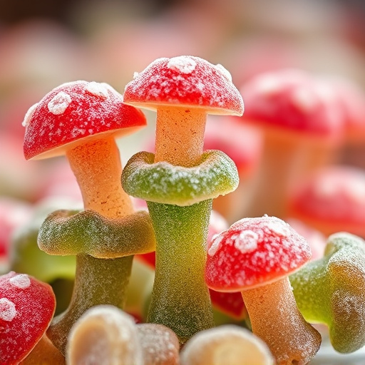 Stacked Magic Mushroom Gummies Macro