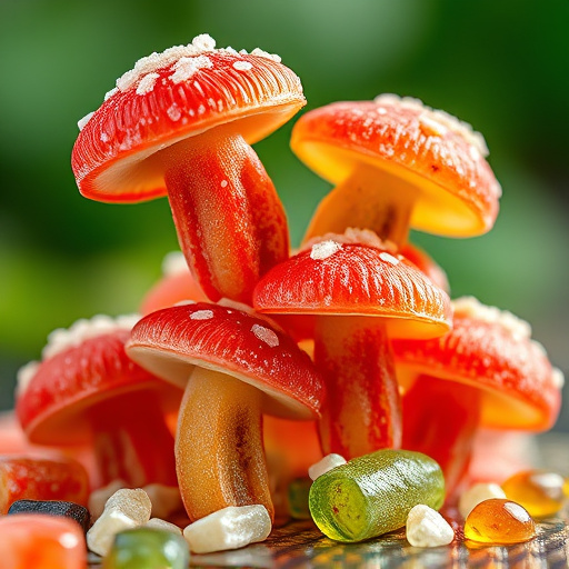 Stacked Magic Mushroom Gummies Macro