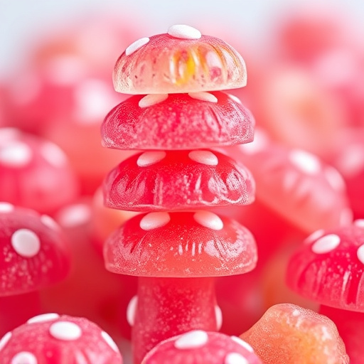 Stacked Magic Mushroom Gummies Macro