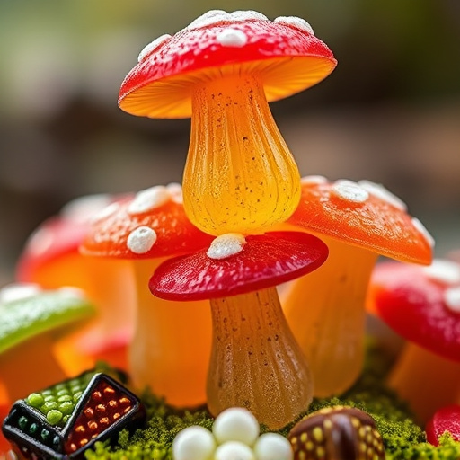 Stacked Magic Mushroom Gummies Macro