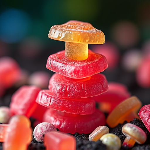 Stacked Magic Mushroom Gummies Macro