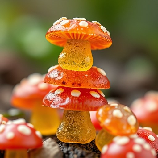 Stacked Magic Mushroom Gummies Macro