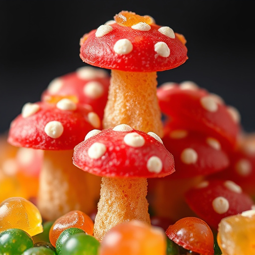 Stacked Magic Mushroom Gummies Macro
