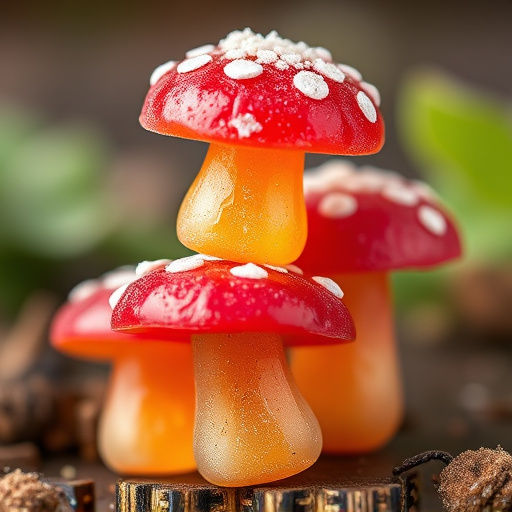 Stacked Magic Mushroom Gummies Macro