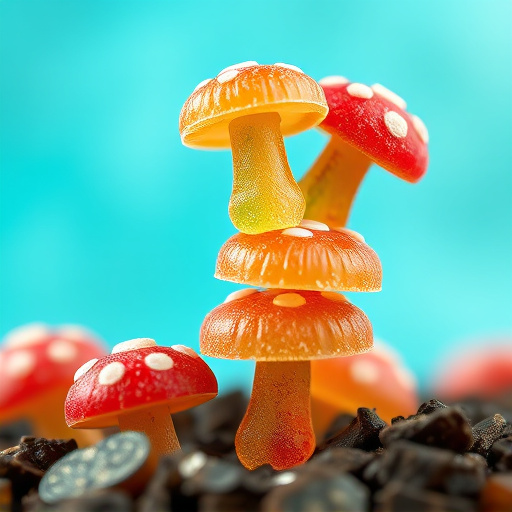 Stacked Magic Mushroom Gummies Macro