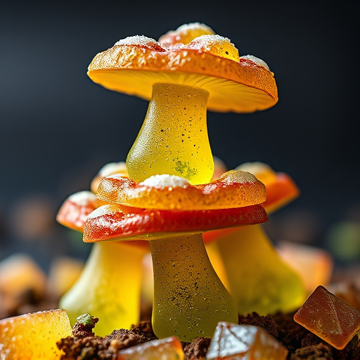 Stacked Magic Mushroom Gummies Macro