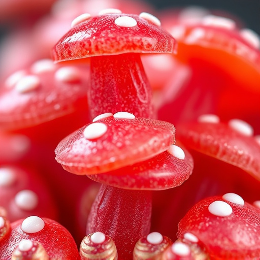 Stacked Magic Mushroom Gummies Macro