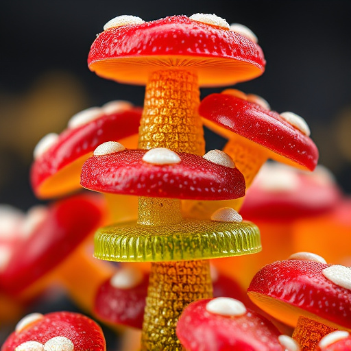 Stacked Magic Mushroom Gummies Macro