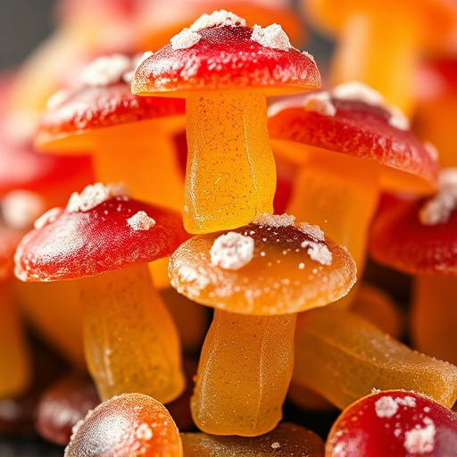 Stacked Magic Mushroom Gummies Macro