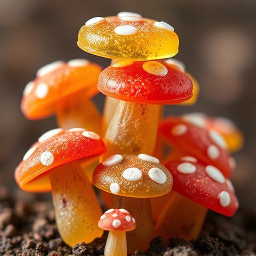 Stacked Magic Mushroom Gummies Macro