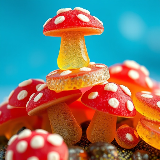 Stacked Magic Mushroom Gummies Macro