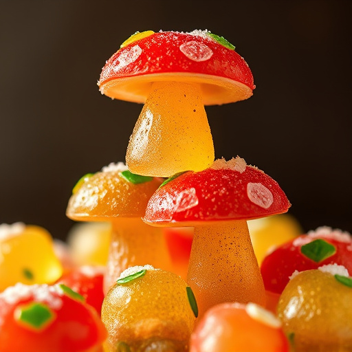 Stacked Magic Mushroom Gummies Macro