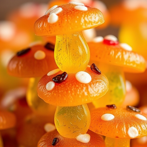 Stacked Magic Mushroom Gummies Macro