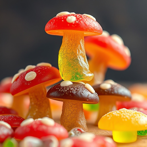 Stacked Magic Mushroom Gummies Macro