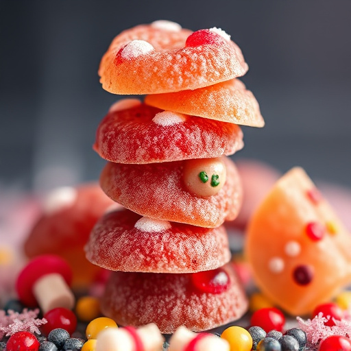Stacked Magic Mushroom Gummies Macro