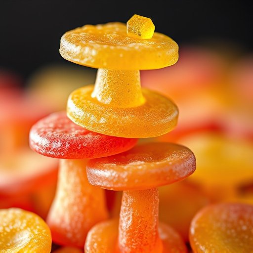 Stacked Magic Mushroom Gummies Macro