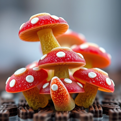 Stacked Magic Mushroom Gummies Macro
