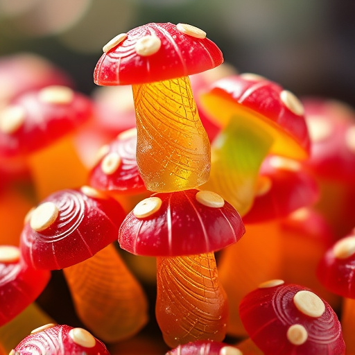 Stacked Magic Mushroom Gummies Macro