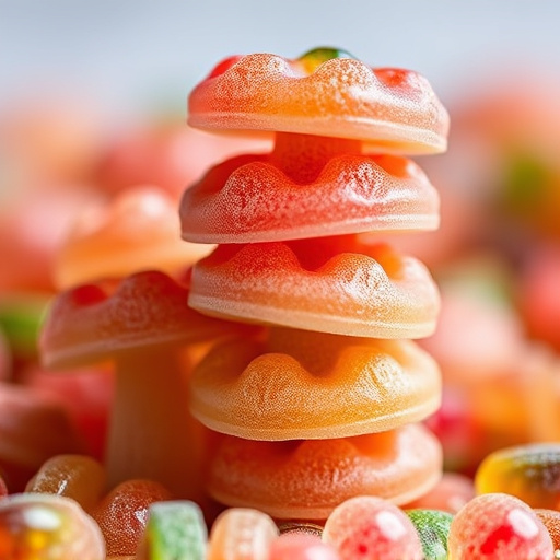 Stacked Magic Mushroom Gummies Macro