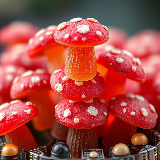Stacked Magic Mushroom Gummies Macro