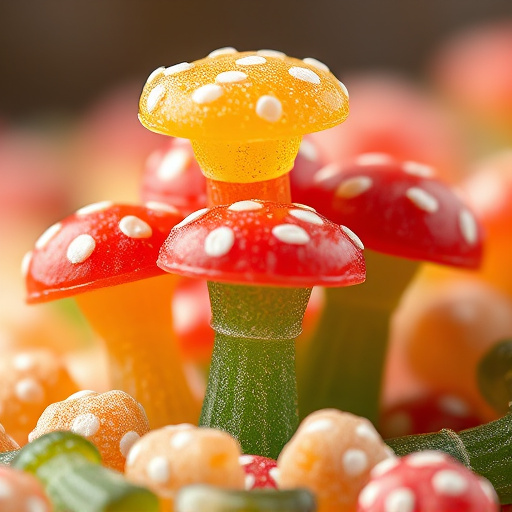 Stacked Magic Mushroom Gummies Macro